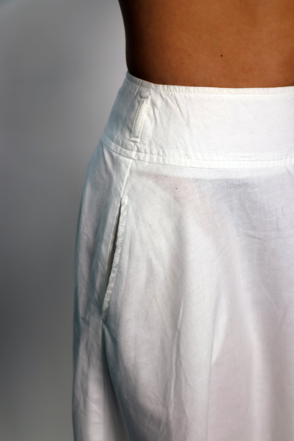 white skirt
