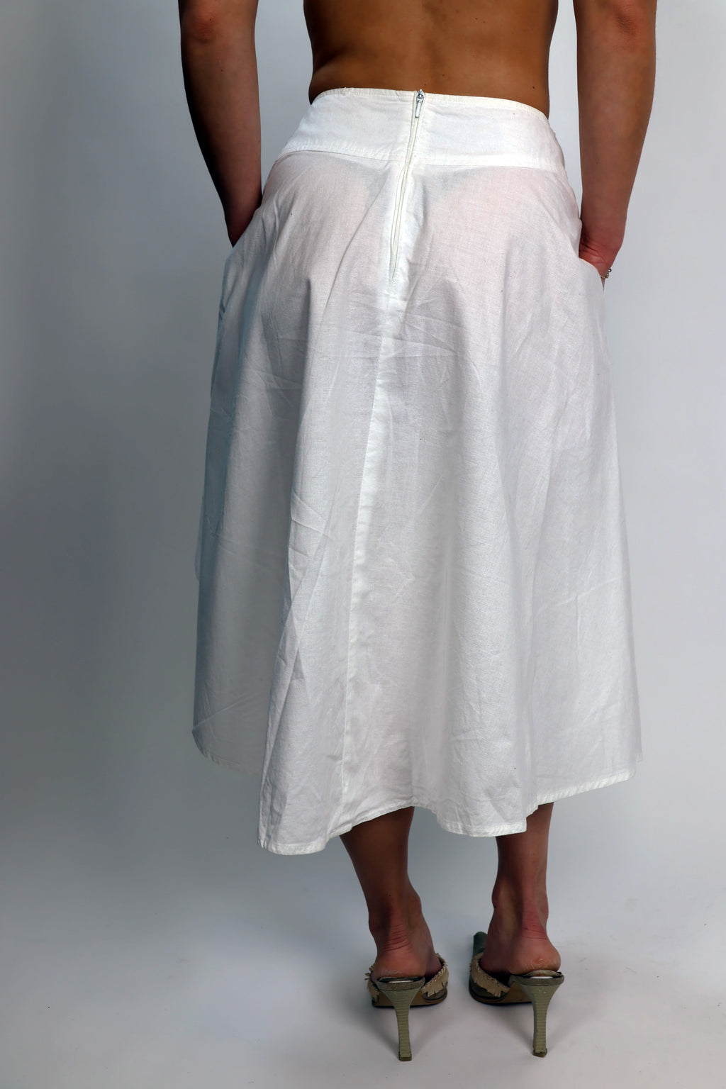 white skirt