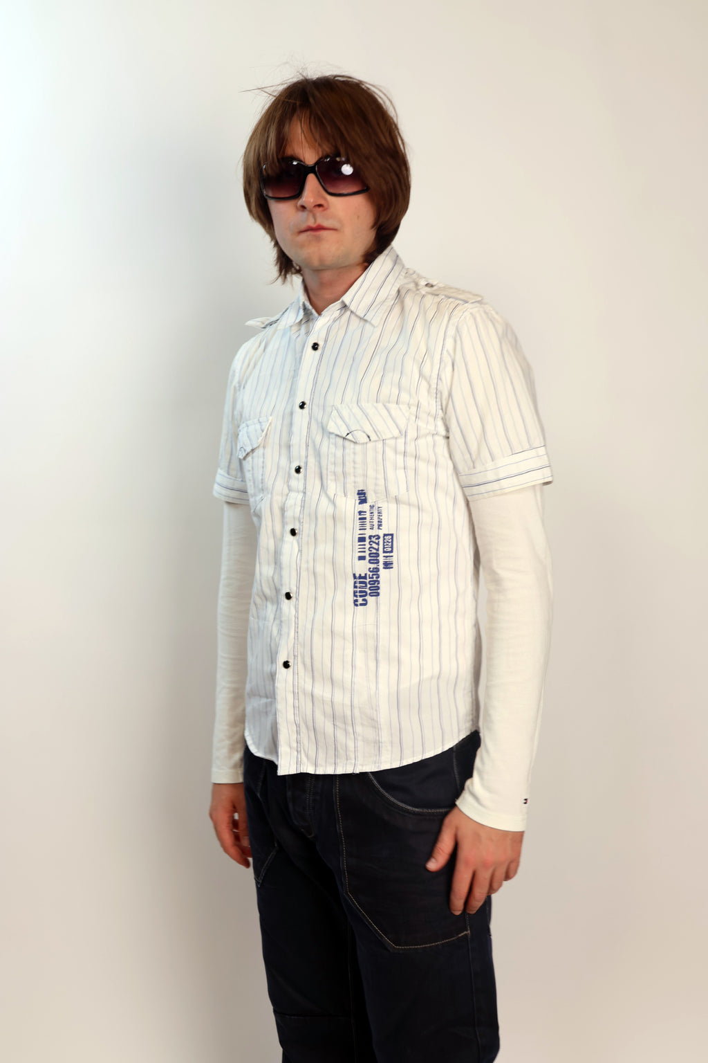 white shirt